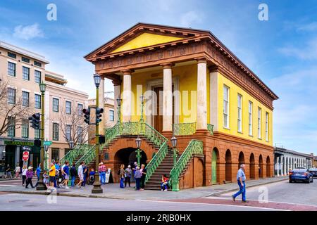 Market Hall, French Quarter Charleston, South Carolina, Vereinigte Staaten von Amerika Stockfoto