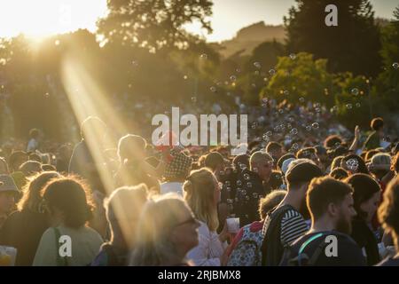 Bannau Brycheiniog, Wales. Sonntag, 20. August 2023. Allgemeine Ansichten beim Green man Festival 2023. Foto: Richard Gray/Alamy Live News Stockfoto