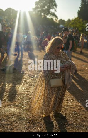 Bannau Brycheiniog, Wales. Sonntag, 20. August 2023. Allgemeine Ansichten beim Green man Festival 2023. Foto: Richard Gray/Alamy Live News Stockfoto