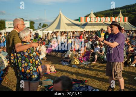 Bannau Brycheiniog, Wales. Sonntag, 20. August 2023. Allgemeine Ansichten beim Green man Festival 2023. Foto: Richard Gray/Alamy Live News Stockfoto