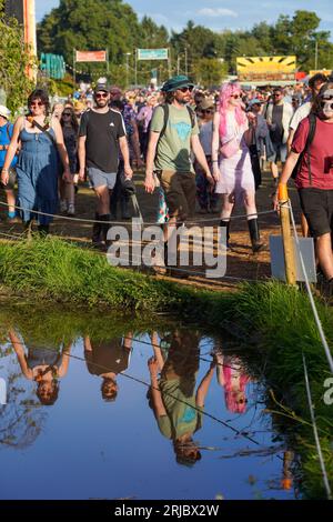 Bannau Brycheiniog, Wales. Sonntag, 20. August 2023. Allgemeine Ansichten beim Green man Festival 2023. Foto: Richard Gray/Alamy Live News Stockfoto