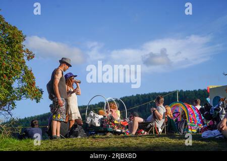 Bannau Brycheiniog, Wales. Sonntag, 20. August 2023. Allgemeine Ansichten beim Green man Festival 2023. Foto: Richard Gray/Alamy Live News Stockfoto