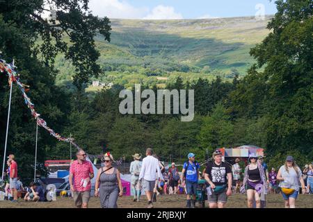 Bannau Brycheiniog, Wales. Sonntag, 20. August 2023. Allgemeine Ansichten beim Green man Festival 2023. Foto: Richard Gray/Alamy Live News Stockfoto