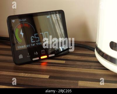 Intelligenter Zähler für Gas und Elektrizität Stockfoto