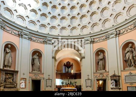 Das Innere der Kirche San Bernardo alle Terme, Rom, Italien Stockfoto