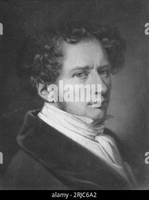 Självporträtt Unbekanntes Datum von Johan Gustaf Sandberg Stockfoto