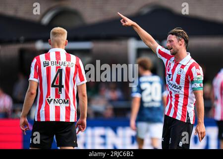 Rotterdam, Niederlande. August 2023. Rotterdam - Bart Vriends von Sparta Rotterdam während des Eredivisie-Spiels zwischen Sparta Rotterdam und Feyenoord am 20. August 2023 in Rotterdam, Niederlande. Anrede: Box to Box Pictures/Alamy Live News Stockfoto