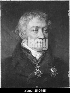 Carl Gustav von Leopold (1756–1829), Autor, Bibliothekar 1832 von Johan Gustaf Sandberg Stockfoto