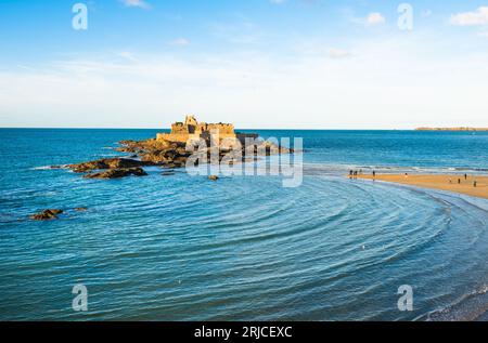 Fort National in Saint-Malo, historische Stadt in der Bretagne, Frankreich Stockfoto