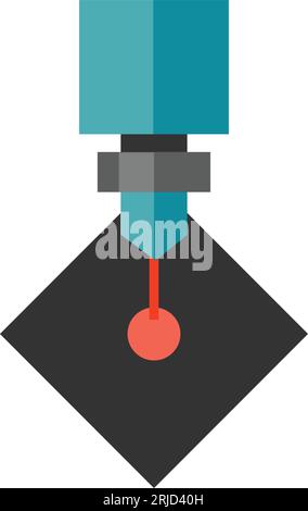 Symbol für Laserschneiden Stock Vektor