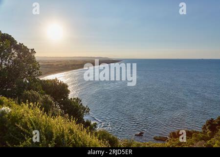 Meerblick bei Whakatane in Neuseeland Stockfoto