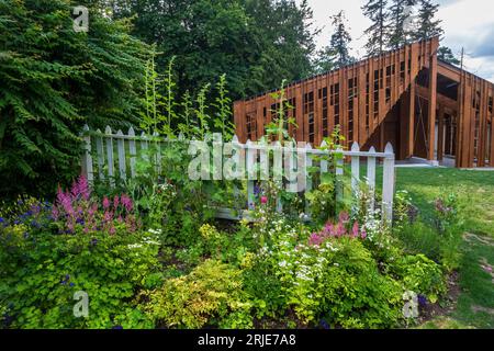 Historische Stewart Farm, Surrey, British Columbia, Kanada Stockfoto