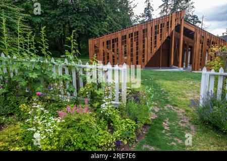 Historische Stewart Farm, Surrey, British Columbia, Kanada Stockfoto