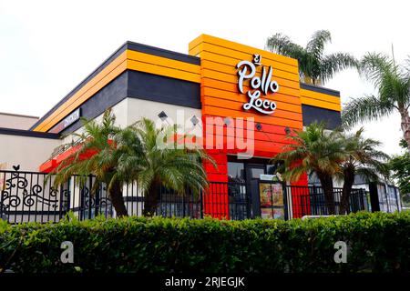 Los Angeles, Kalifornien: EL POLLO LOCO Restaurantkette, spezialisiert auf gegrilltes Hühnchen im mexikanischen Stil Stockfoto