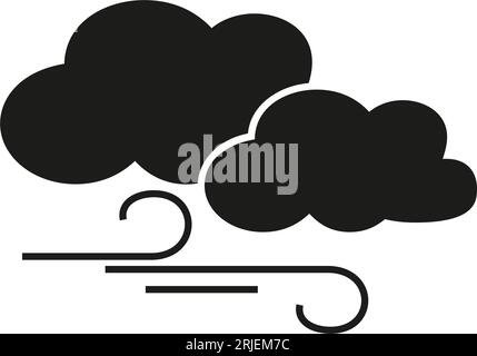 Symbol für Wolken und Wind Stock Vektor