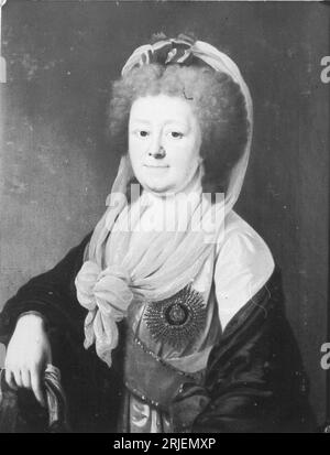 Porträt von Friederike von Anhalt-Zerbst (1744–1827), der letzten Prinzessin der Zerbster Linie 1807 von Johann Friedrich August Tischbein Stockfoto