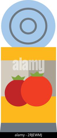 Tomatensauce kann Vektorsymbol sein Stock Vektor