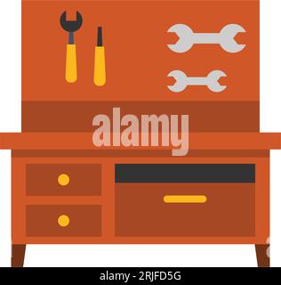 Symbol Umgebung mit Tools Stock Vektor