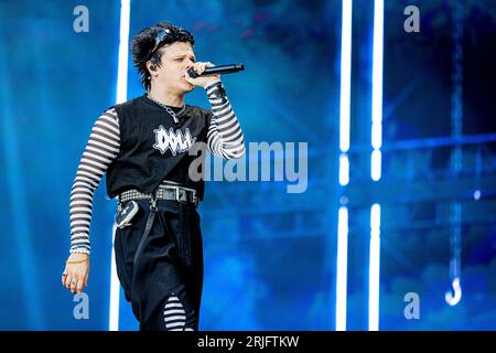 Ungarn 11. August 2023 Yungblud live beim Sziget Festival in Budapest © Andrea Ripamonti / Alamy Stockfoto