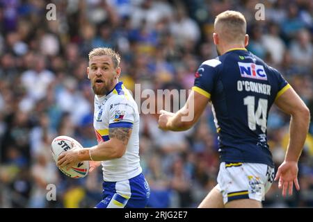 Leeds, England - 20. August 2023 Matt Duffy von Warrington Wolves. Rugby League Betfred Super League, Leeds Rhinos vs Warrington Wolves im Headingley Stadium, Leeds, UK Stockfoto