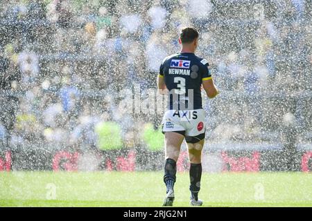 Leeds, England - 20. August 2023 Harry Newman (3) von Leeds Rhinos. Rugby League Betfred Super League, Leeds Rhinos vs Warrington Wolves im Headingley Stadium, Leeds, UK Stockfoto