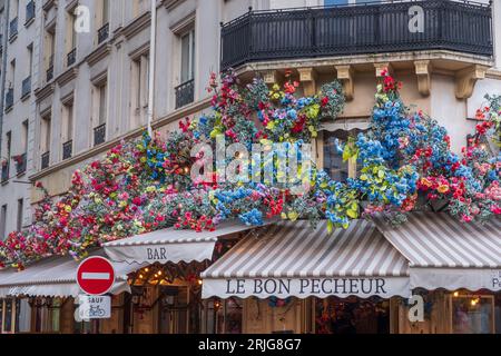 Bar Le Bon Pecheur in Paris (14 Rue Pierre Lescot, 75001 Paris) Stockfoto