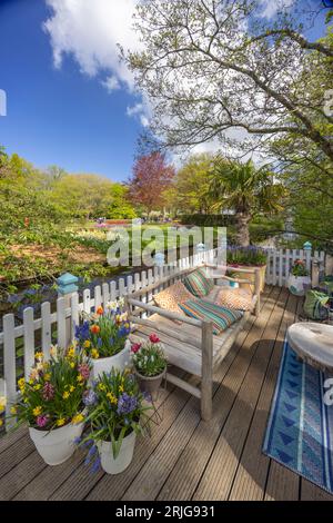 Keukenhof Blumengarten - größter Tulpenpark der Welt, Lisse, Niederlande Stockfoto