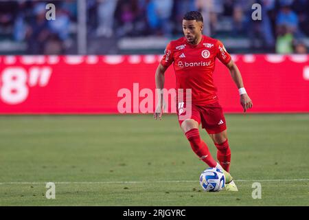 La Paz, Bolivien. August 2023. Wanderson von Internacional, während des Spiels zwischen Bolivar (BOL) und Internacional für die 1. Etappe des Viertelfinals der Copa CONMEBOL Libertadores 2023, im Hernando Siles Stadium, in La Paz, Bolivien am 22. August. Foto: Max Peixoto/DiaEsportivo/Alamy Live News Credit: DiaEsportivo/Alamy Live News Stockfoto