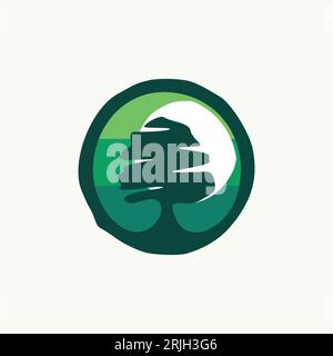 Farbenfrohes Tree-Logo, Vorlage für modernes Konzept. Vektorillustration Stock Vektor