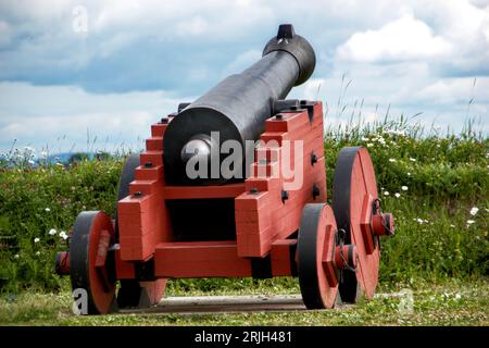 Die Festung Cannon Kristiansten in Trondheim, Norwegen Stockfoto