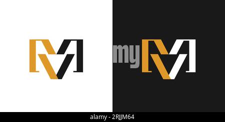 Modernes und einzigartiges RR-Logo-Design Stock Vektor