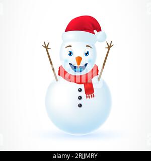 Illustration von Christmas Snowman Stock Vektor
