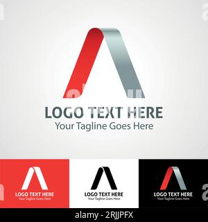Moderne elegante professionelle High-Tech trendy Initial Icon Logo auf der Basis von Buchstaben A. Stock Vektor