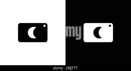 Modernes und einzigartiges Logo für die Nachtkamera Stock Vektor