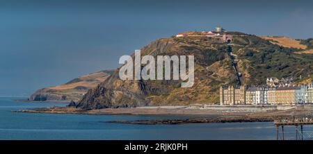 Panoramic view of Constitution Hill, Aberystwyth Stock Photo