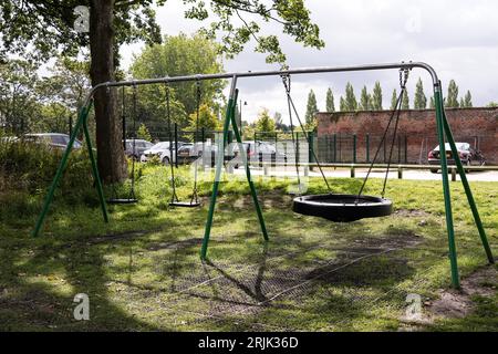 Bowring Park Knowsley. Neuer Kinderspielplatz Stockfoto