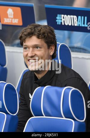 Glasgow, Großbritannien. August 2023. Sam Lammers of Rangers während des UEFA Champions League-Spiels im Ibrox Stadium in Glasgow. Auf dem Bild sollte stehen: Neil Hanna/Sportimage Credit: Sportimage Ltd/Alamy Live News Stockfoto