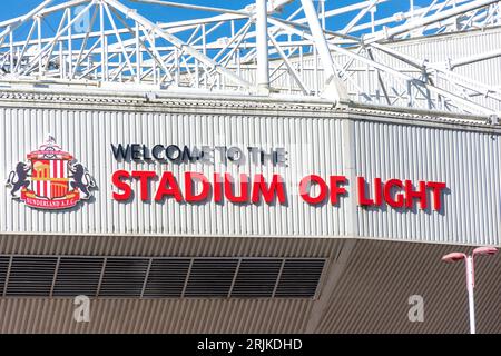 Das Stadion des Lichts, Vaux Brauerei, Schafställe, Verschleiß, Tyne und Sunderland, England, Vereinigtes Königreich Stockfoto