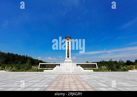 Luannan County - 31. August 2018: Denkmal für revolutionäre Märtyrer, Luannan County, Provinz Hebei, China Stockfoto