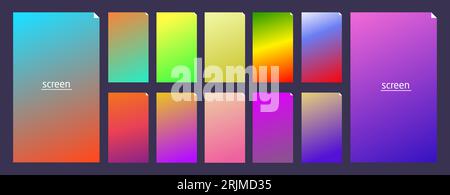 Sanfter pastellfarbener Farbverlauf für Geräte mit gleichmäßigem und lebendigem Farbhintergrund Stock Vektor