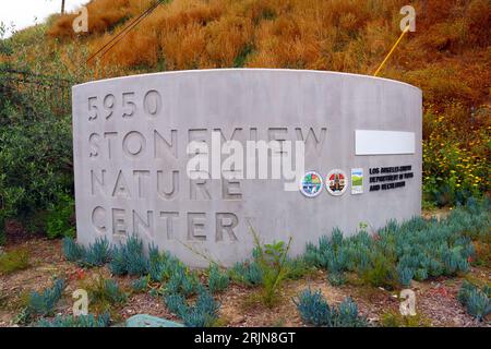 Culver City (Los Angeles), California: Stoneview Nature Center,  garden and educational facility at 5950 Stoneview Dr, Culver City Stock Photo