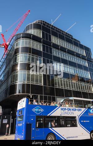 Das Art déco-Gebäude des ehemaligen Daily Express an der Fleet Street, London, England, Großbritannien Stockfoto