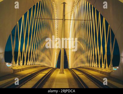 Innerhalb der Troja-Brücke, Prag, Tschechische Republik Stockfoto