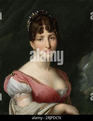 Porträt von Hortense de Beauharnais, Königin von Holland zwischen 1805 und 1809 von Anne-Louis Girodet de Roussy-Trioson Stockfoto