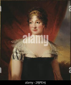 Hedvig Elisabet Charlotta, 1759-1818, Drottning av Sverige, prinsessa av Holstein-Gottorp 1814 von Carl Frederik von Breda Stockfoto