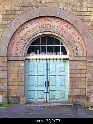 St Anns Well, Pumpenraum, George St, Buxton, High Peak, Derbyshire, England, UK, SK17 6AY Stockfoto