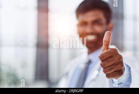 Keine Sorge, du bist in guten Händen, alles wird gut. Stockfoto