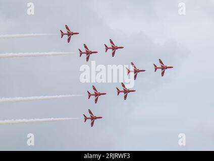 Die Roten Pfeile In Blackpool Stockfoto