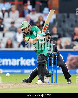 Manchester, Großbritannien. 23. August 2023; Old Trafford Cricket Ground, Manchester, England; The Hundred Womens Cricket, Manchester Originals versus Southern Brave; Maia Bouchier of Southern Brave Credit: Action Plus Sports Images/Alamy Live News Stockfoto