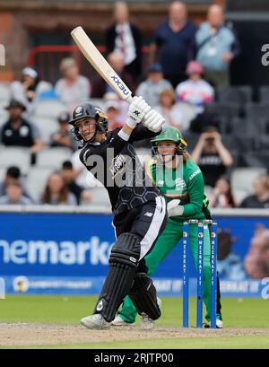 23. August 2023; Old Trafford Cricket Ground, Manchester, England; The Hundred Womens Cricket, Manchester Originals versus Southern Brave; Fi Morris of Manchester Originals Stockfoto